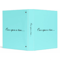 "Once upon a time...." wedding binder