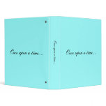 "Once upon a time...." wedding binder