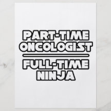 Oncologist...Ninja Full Color Flyer