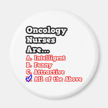 Oncology Nurse Quiz...Joke Refrigerator Magnets