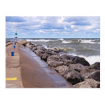 Ondas del lago Michigan Postales