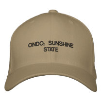 ONDO; SUNSHINE STATE embroidered hats