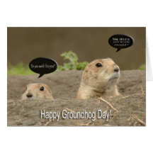 One a year, Groundhog Day Greeting Cards