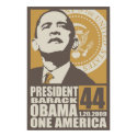One America Inauguration Poster posters