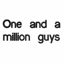 One and a million embroidered shirts