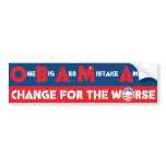 One Big Ass Mistake America bumper stickers