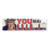 One Big Ass Mistake America Bumper Sticker