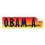 One Big Ass Mistake America bumper stickers