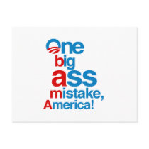 One big ass mistake, America - Postcard