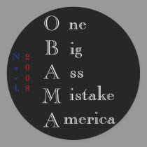 One Big Ass Mistake America Sticker stickers