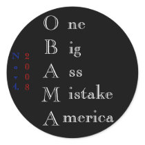 One Big Ass Mistake America Sticker
