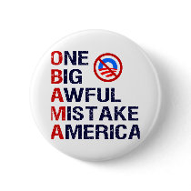 One Big Awful Mistake, America Pinback Buttons