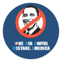 ONE BIG AWFUL MISTAKE, AMERICA STICKERS