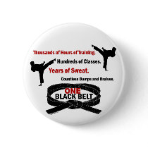 ONE Black Belt 1 KARATE T-SHIRTS & APPAREL buttons by blackbeltstuff ONE Black Belt 1 KARATE T-SHIRTS & APPAREL buttons