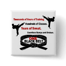 ONE Black Belt 1 KARATE T-SHIRTS & APPAREL buttons by blackbeltstuff ONE Black Belt 1 KARATE T-SHIRTS & APPAREL buttons