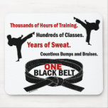 ONE Black Belt 1 KARATE T-SHIRTS &amp; APPAREL Mouse Mat