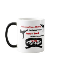 ONE Black Belt 1 KARATE T-SHIRTS & APPAREL mugs