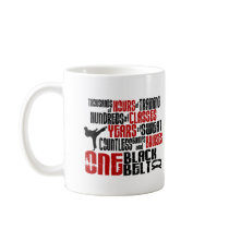 ONE Black Belt 2 KARATE T-SHIRTS & APPAREL mugs
