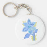 ONE blue flower Keychain