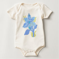 ONE blue flower t-shirts