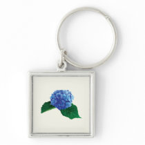 One Blue Hydrangea keychains