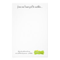One Brave Girl to Another Stationary stationery
