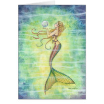 One Bubble Mermaid Greeting Card