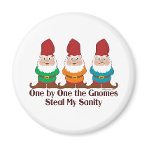 One By One The Gnomes magnets
