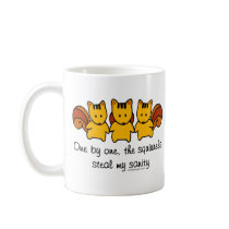 One By One The Squirrels Mug mugs