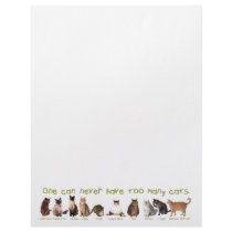 One can NEVER have too many cats! letterhead