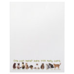 One can NEVER have too many cats! Custom Letterhead