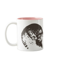 One Cat Two Faces Mug by sjaros One Cat Two Faces Mug