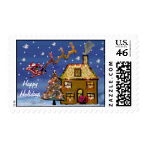 One Christmas Night Holiday Postage Stamps