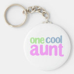 One Cool Aunt T-shirt Keychain