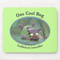 One Cool Caterpillar Bug Mouse Pad