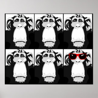 Funny Monkey Saying Posters, Funny Monkey Saying Prints, Art Prints ...