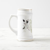 One Crane In Bamboo Mugs