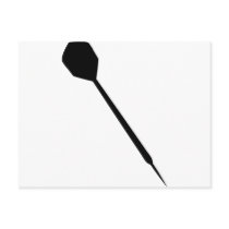 one dart icon postcard