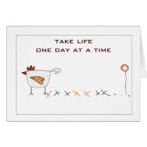 One day at a time greeting card