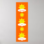 One Day At A Time Customizable Long Recovery Poster