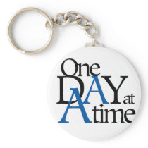 one day at a time keychain