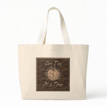 One Day at Time Canvas Bags