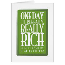 One day I'll be really, really rich Cards