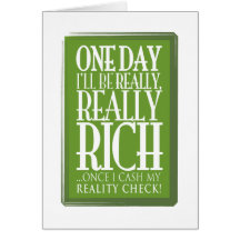 One day I'll be really, really rich Cards