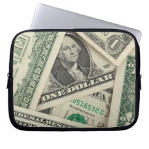 One Dollar Bills Laptop Sleeve