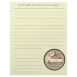 One Dozen French Macarons Recipe Paper Custom Letterhead