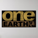 One Earth Poster posters