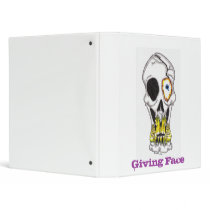 one eye skull, Giving Face Vinyl Binder