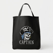 One-eyed Pirate Captain Canvas Bag