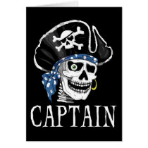 One-eyed Pirate Captain Cards